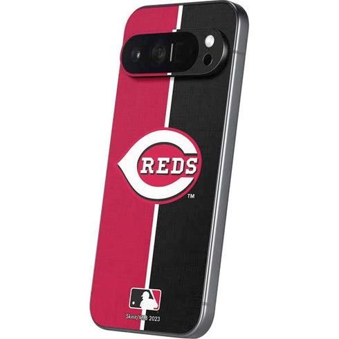 MLB Cincinnati Reds Split Pixel 9 Pro XL Skin